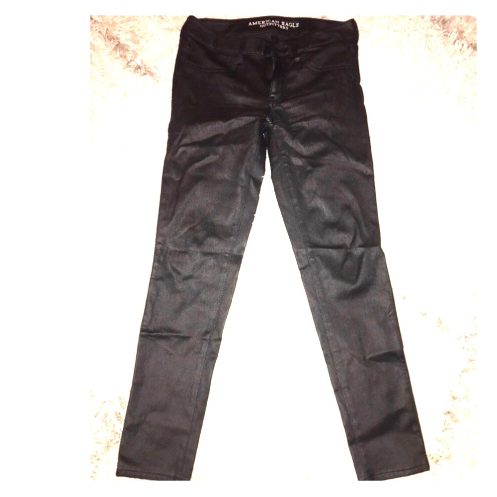 American Eagle Coated Skinny Jeans
